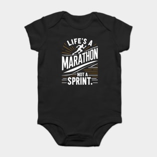 Life's a Marathon Not a Sprint Baby Bodysuit